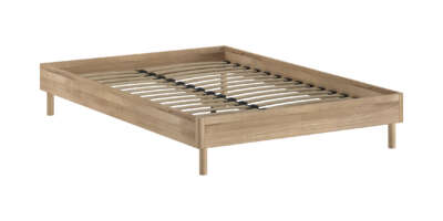 Cadre de lit Forrest en chêne massif sans tête de lit – 140 × 200 cm