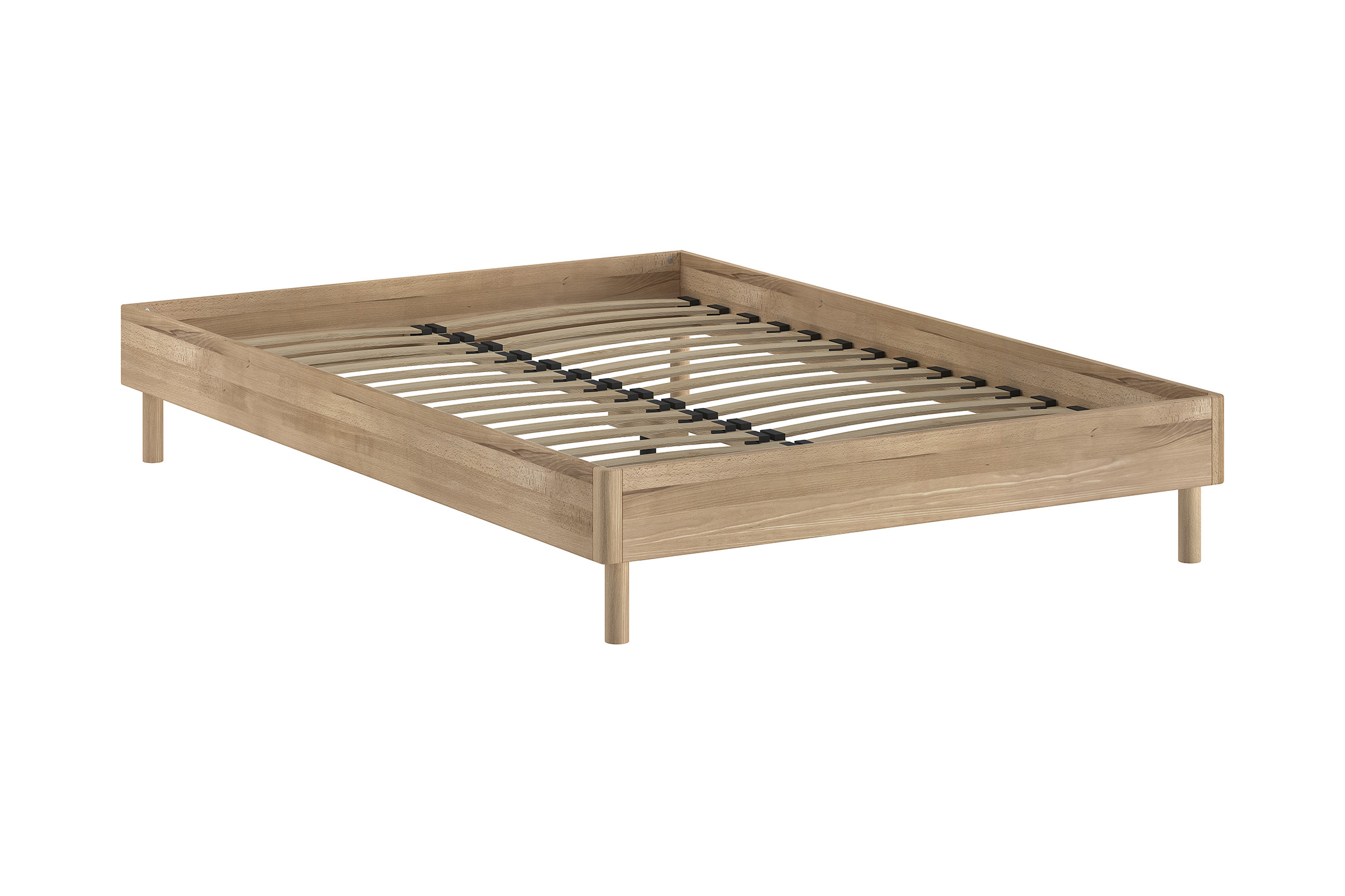 Cadre de lit Forrest en chêne massif sans tête de lit – 140 × 200 cm