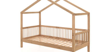 Lit cabane enfant Forrest en chêne massif – 90 × 200 cm