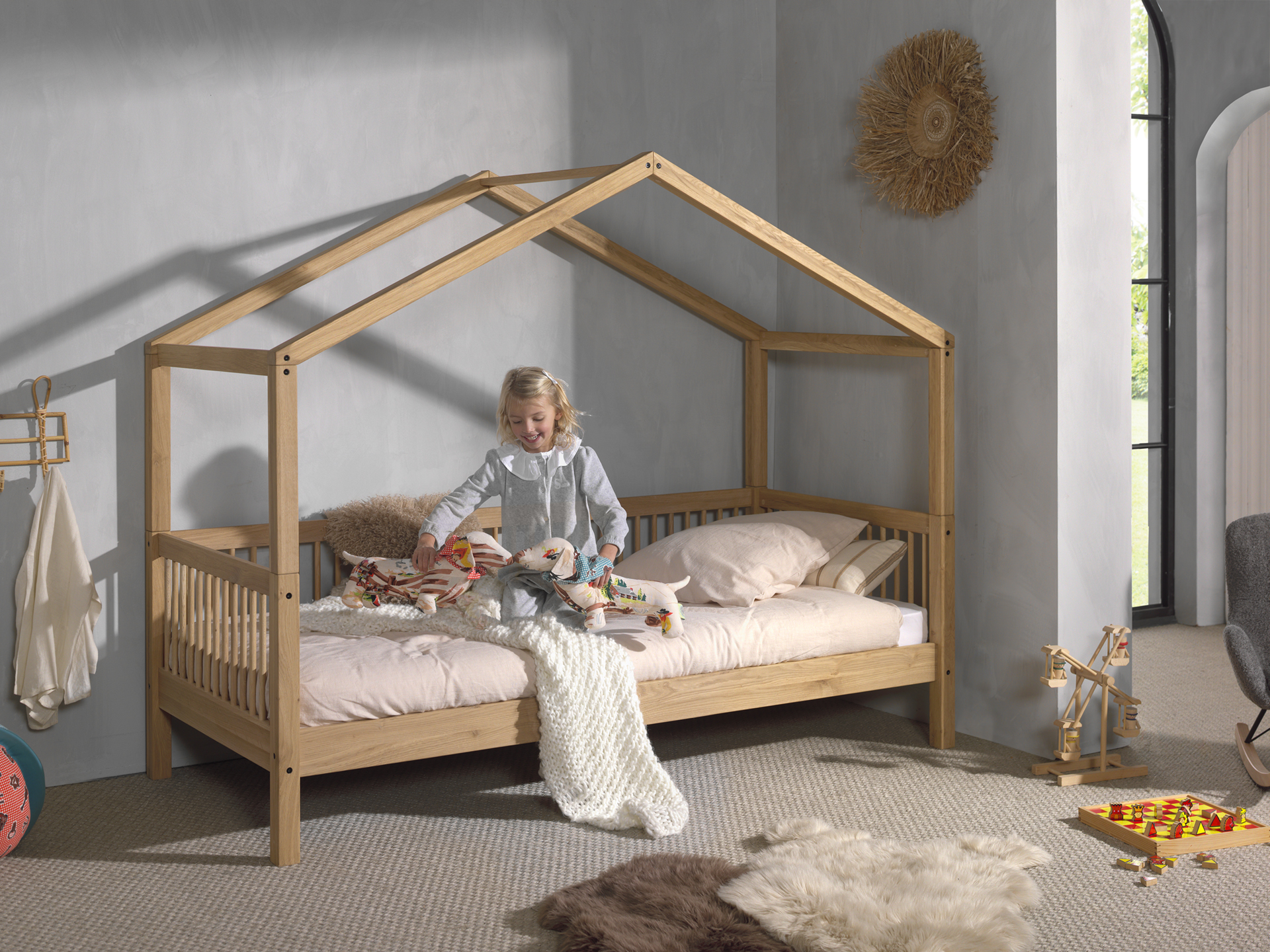 Lit cabane enfant Forrest en chêne massif – 90 × 200 cm – Image 7